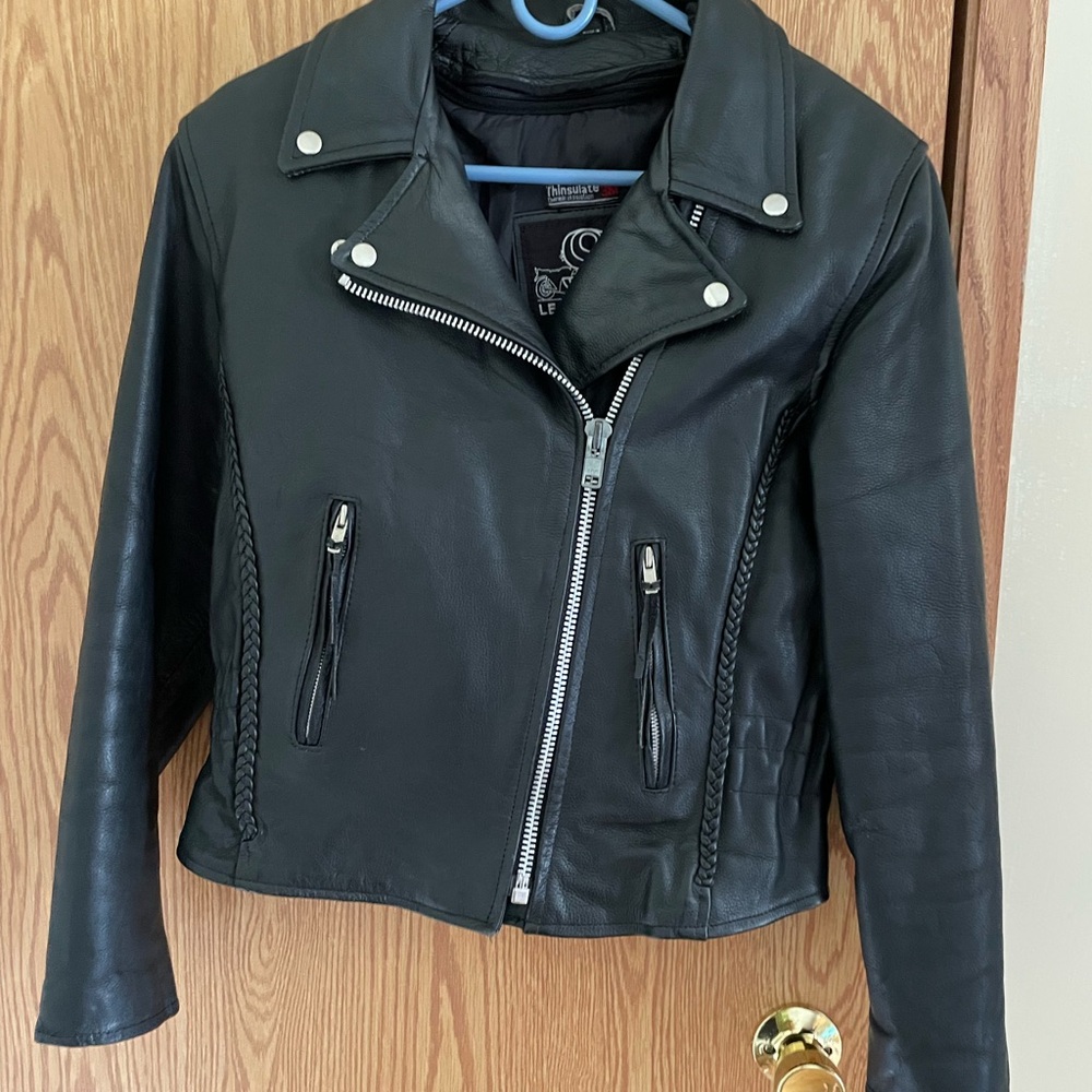 Women's Black Leather Jacket